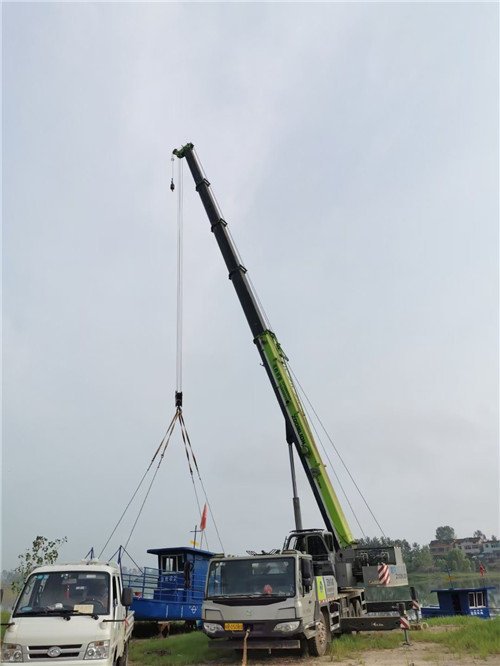 若羌县桥梁建设吊装案例